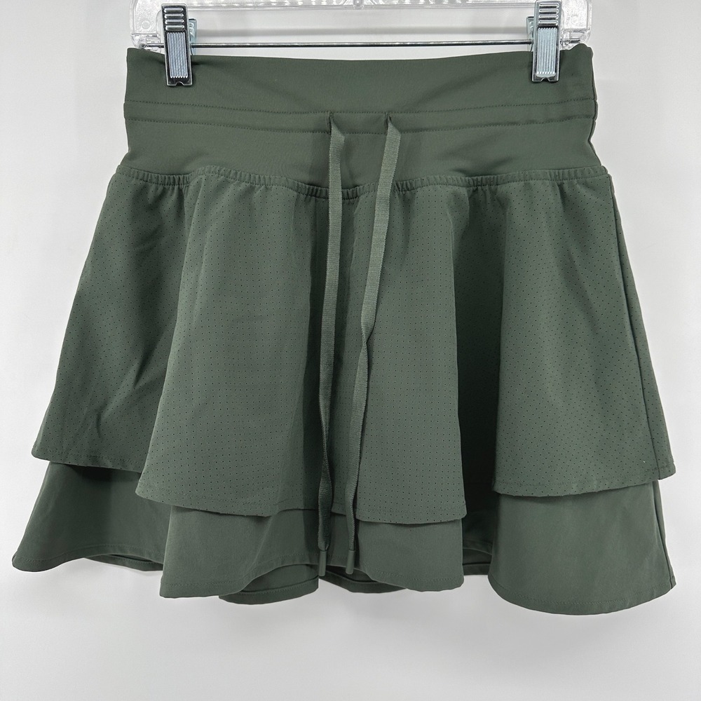 DSG Stride High-Rise Skort Muted Olive Green XS DAW15319PF NWT